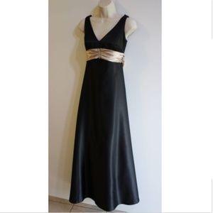 Jump Black Champagne Formal Maxi Dress